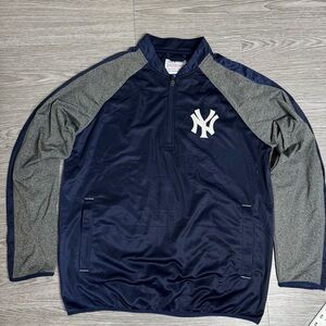 New York Yankees Quarter 1/4 Zip Pull Over Long Sleeve Sz XL GIII Carl Banks MLB